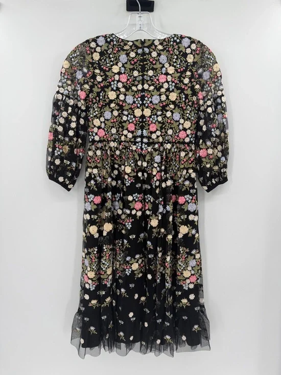 Mac Duggal Girls Floral Embroidered Dress - Black - 10 - New with tags - Picture 9 of 10